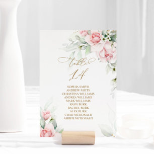 Invitación Tabla de Rubor y Eucalyptus Número de asiento 14