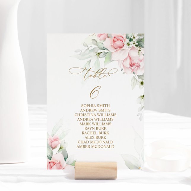 Invitación Tabla de Rubor y Eucalyptus Número de asiento 6 (Subido por el creador)