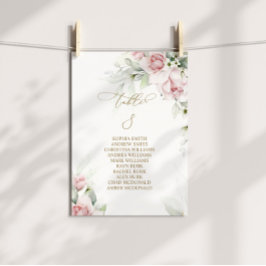 Invitación Tabla de Rubor y Eucalyptus Número de asiento 8