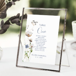 Invitación Tabla Floral Forestal Silvestre Número 1 Tabla de