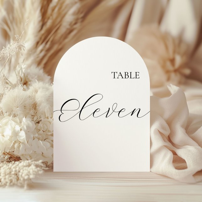 Invitación Table Number Eleven Card (Subido por el creador)