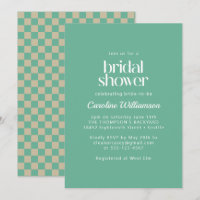 Tablero de ajedrez estético retro Ducha de novias