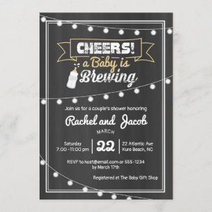 Invitación Tablero de canas Baby Shower para la elaboración d