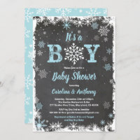 Tablero de tiza con copos de nieve para bebé de in