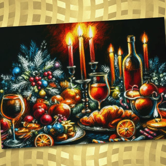Invitación Tablescape de dibujo del Pastel de fiestas de vaca (Subido por el creador)
