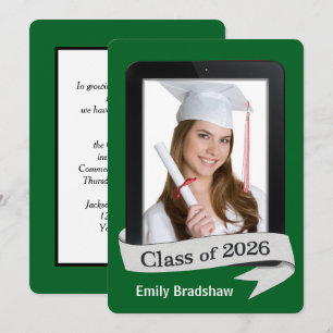 Invitación Tableta electrónica para la graduación de la promo