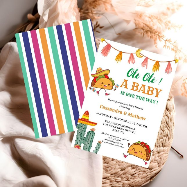 Invitación Taco acerca de un bebé Baby Shower mexicano (Subido por el creador)