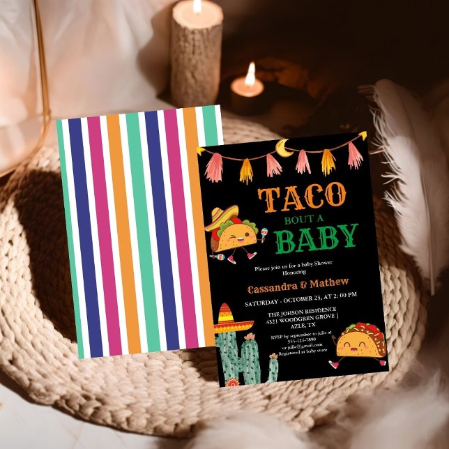 Invitación Taco acerca de un bebé Baby Shower mexicano (Subido por el creador)