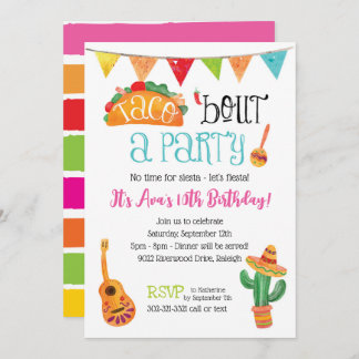 Invitación Taco acerca de un Fiesta