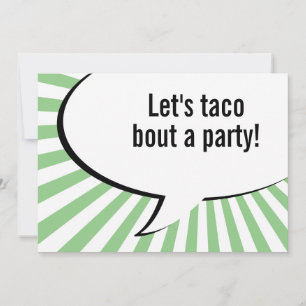 Invitación taco acerca de un fiesta