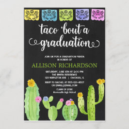 Invitación Taco acerca de una fiesta de graduación fiesta de