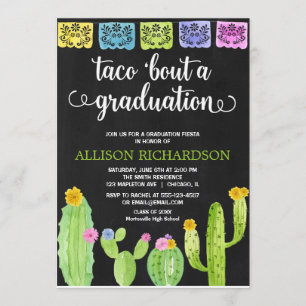 Invitación Taco acerca de una fiesta de graduación fiesta de 