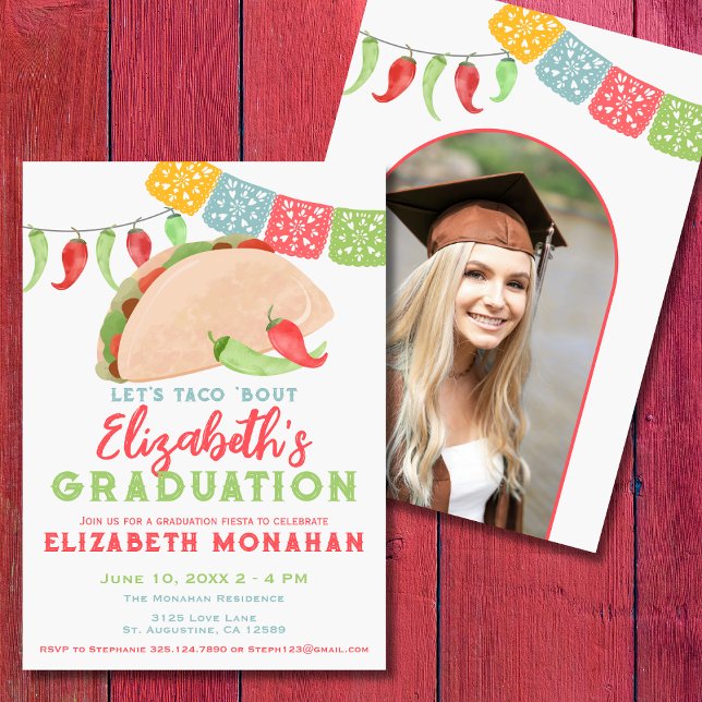 Invitación Taco Acerca De Una Graduación De Fotos De Fiesta (Subido por el creador)