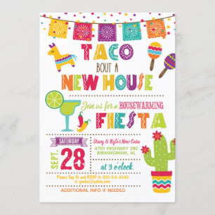 Invitación Taco acerca de una nueva casa para calentarse W