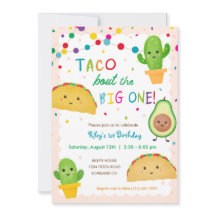 Taco acerca del gran uno - fiesta de cumpleaños