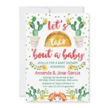 Taco Bout A Baby Invitation
