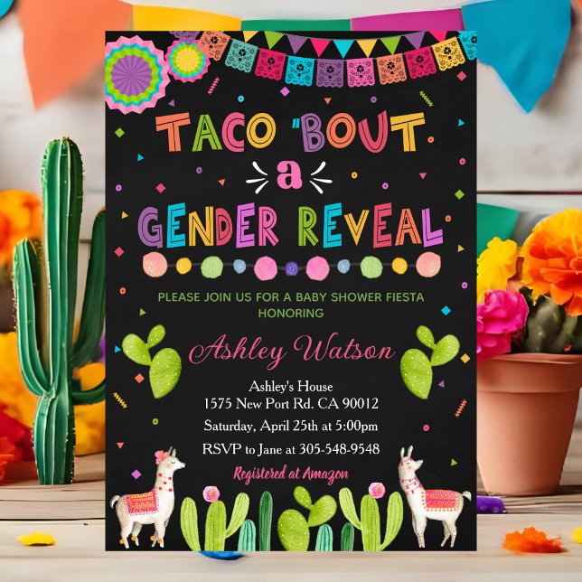 Invitación Taco 'Bout a Gender Reveal Party Invitation (Subido por el creador)