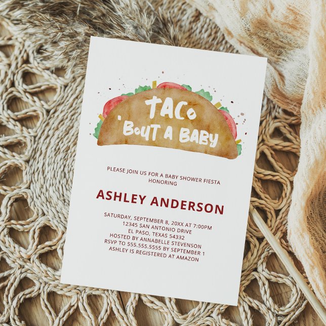 Invitación Taco 'Bout a la Fiesta Baby Shower Mexicana (Subido por el creador)