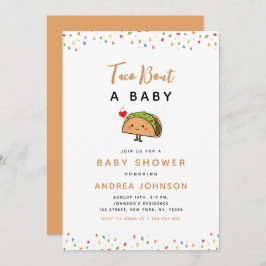 Invitación Taco Bout Baby Fiesta Groovy Retro Baby Shower