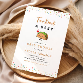 Invitación Taco Bout Baby Fiesta Groovy Retro Baby Shower