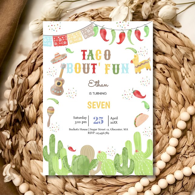 Invitación Taco bout' fiesta de cumpleaños méxico (Subido por el creador)