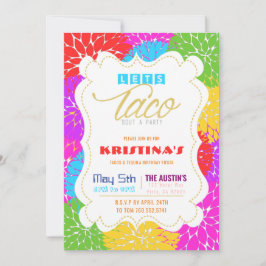 Invitación Taco Bout Fiesta la colorida Fiesta Mexicana