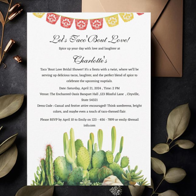 Invitación Taco Bout Love Bridal Shower (Subido por el creador)