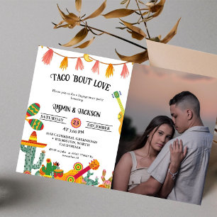 Invitación Taco 'Bout Love Cactus Engagement