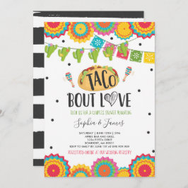 Invitación Taco 'Bout Love Couples Engagement Fiesta Fiesta