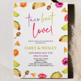 Invitación ¡Taco Bout Love! Fiesta Boda Couples Shower
