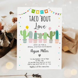 Invitación Taco Bout Love Fiesta Cactus Bridal Shower
