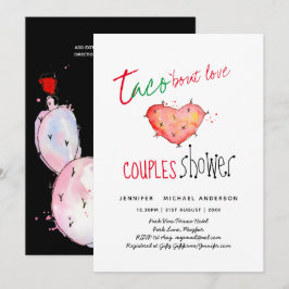 Invitación TACO BOUT LOVE Fun Boda moderno Fiesta