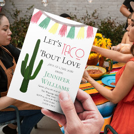 Invitación Taco Bout Love Mexican Cactus Fiesta Bridal Shower