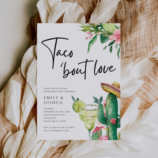 Invitación Taco Bout Love Mexican Engagement Party (Subido por el creador)