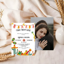 Invitación Taco 'Bout Love Parejas Ducha Cactus