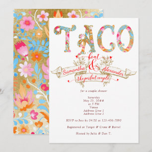 Invitación Taco Bout Love Perfect Couple Fiesta Couple Shower