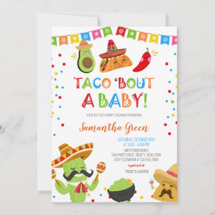 Invitación Taco Bout un Baby Shower