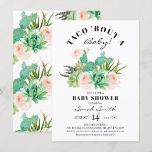 Invitación Taco Bout Un feliz Baby Shower