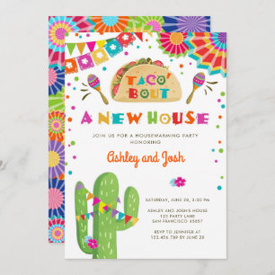Invitación Taco Bout, un nuevo Fiesta de limpieza de casa