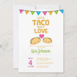 Invitación Taco Bridal Shower Fiesta/ Taco 'Bout Love