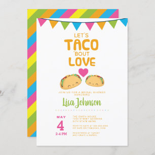 Invitación Taco Bridal Shower Fiesta/ Taco 'Bout Love