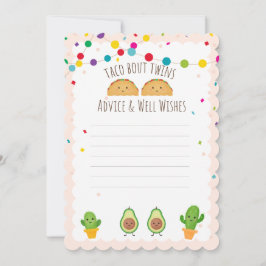 Invitación ¡Taco de los gemelos! Tema de Fiesta Consejos y bu