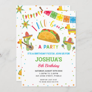 Invitación Taco 'Fuera un Fiesta Fiesta Cumpleaños 