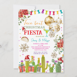 Invitación Taco mexicano 'acerca de Navidades Fiesta Holiday 