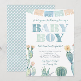 Invitación Taco Mexicano Fiesta para Baby Shower de Niño