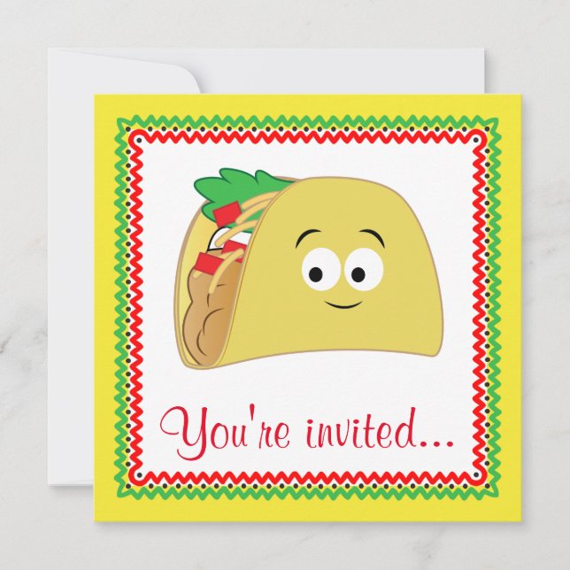 Invitación Taco Personalizado (Anverso)