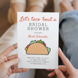 Invitación Taco por una ducha de novia