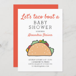 Invitación Taco por una fiesta de Baby Shower