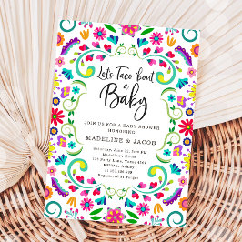 Invitación Taco sobre el Baby Fiesta Baby Shower mexicano