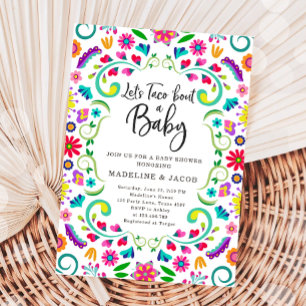 Invitación Taco sobre el Baby Fiesta Baby Shower mexicano
